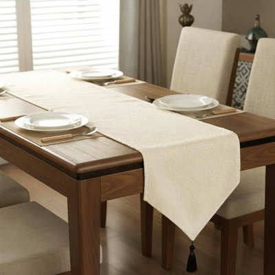Teddy Fur - Soft Ivory Table Runner Trendy Home