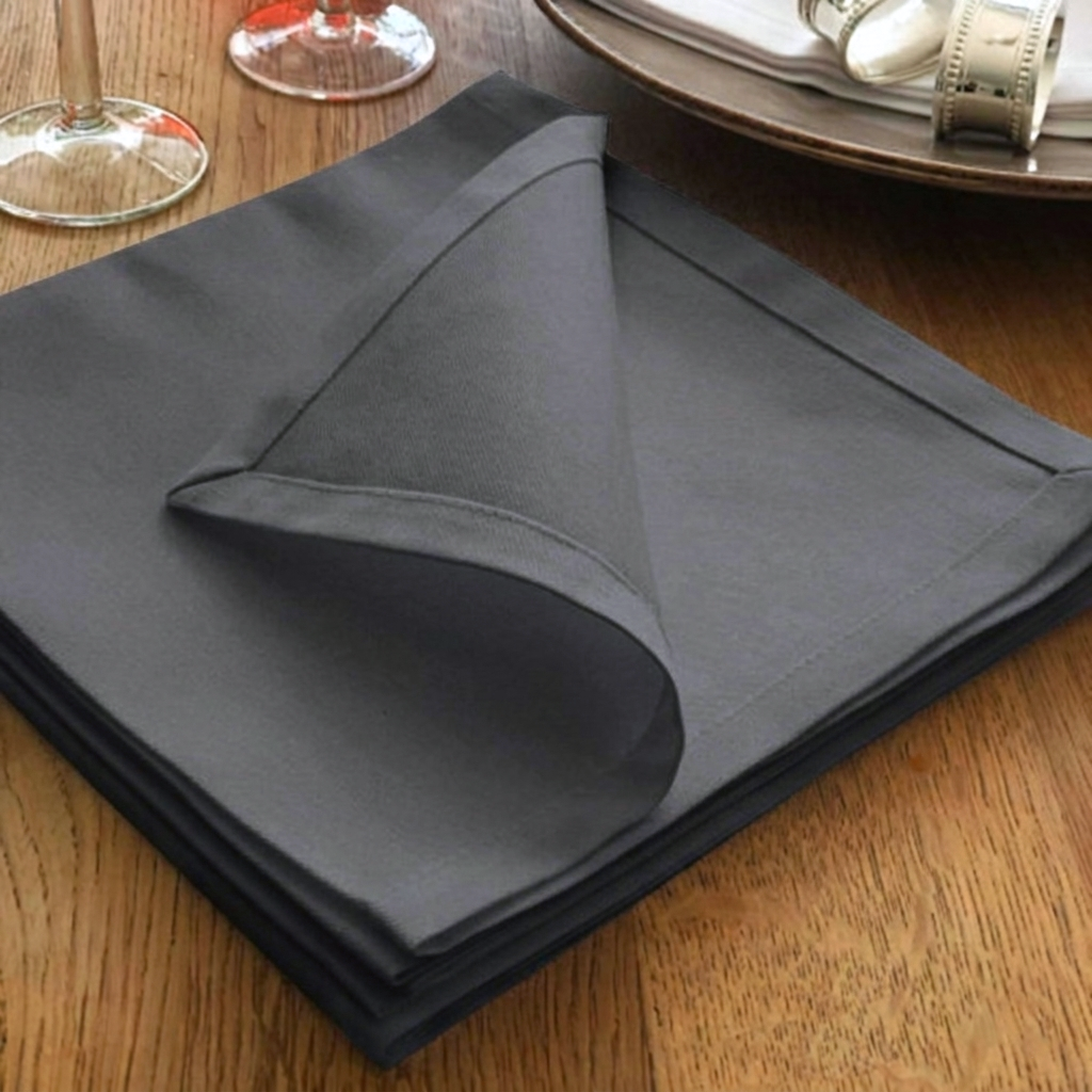 Dark Grey Table Napkin Trendy Home