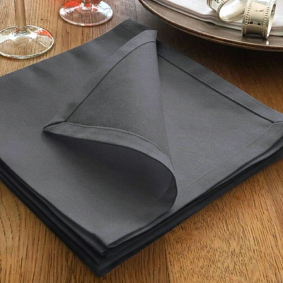 Dark Grey Table Napkin Trendy Home