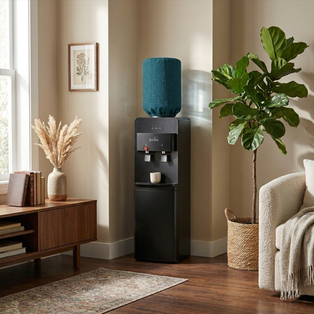 Fine Jute - Dark Turquoise Bottle Dispenser Cover Trendy Home