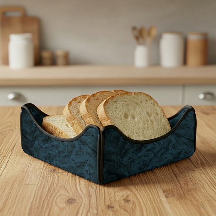 Turkish Velvet - Deep Blue Breadbasket Trendy Home