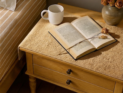 Teddy Fur - Honey Gold Bed Side Table Accent Trendy Home