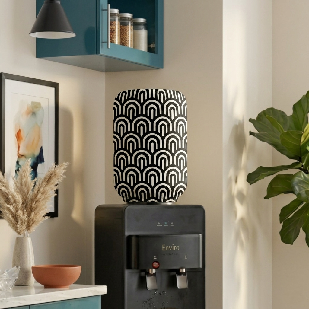 Printed - Monochrome Arch Bottle Dispenser Cover Trendy Home