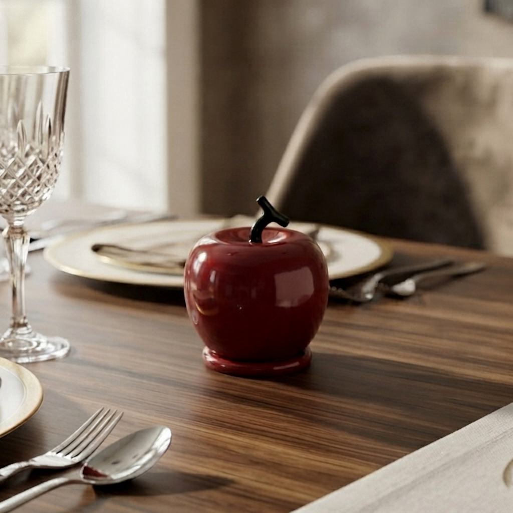 Ceramic - Red Apple Toothpick Holder trendy home