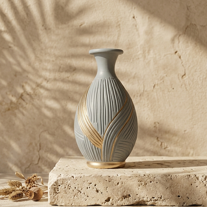 Old Bottle - Casablanca Gold Vase Trendy Home