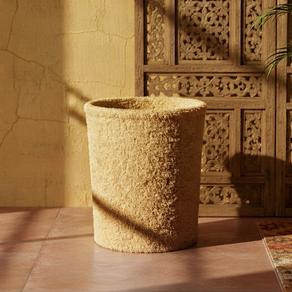 Teddy Fur - Honey Gold Dustbin Trendy Home