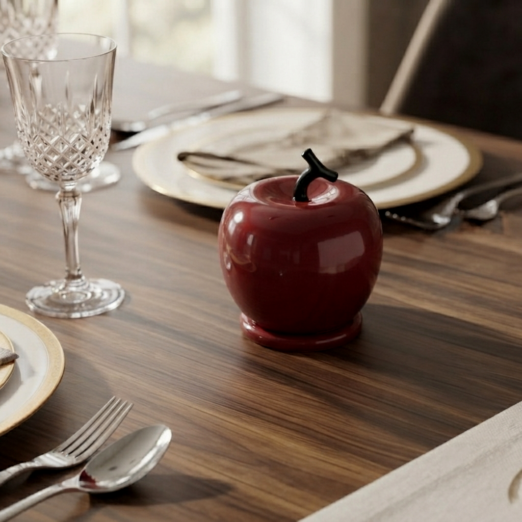 Ceramic - Red Apple Toothpick Holder trendy home