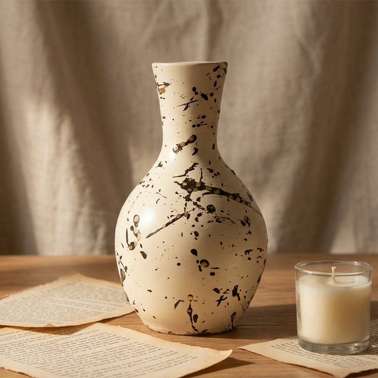 Manor Flask - Ivory Studio Vase