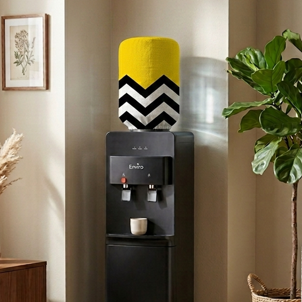 Printed - Lisbon Yellow Bottle Dispenser Cover
