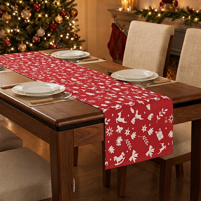 Printed - Holiday Cheer Table Runner Trendy Home