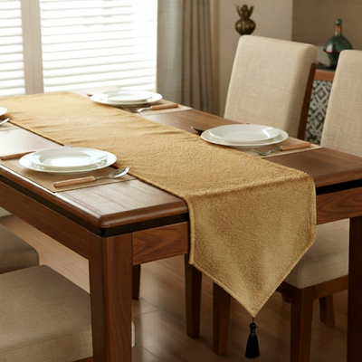 Teddy Fur - Honey Gold Table Runner Trendy Home