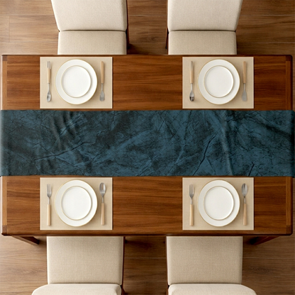 Turkish Velvet - Deep Blue Table Runner Trendy Home