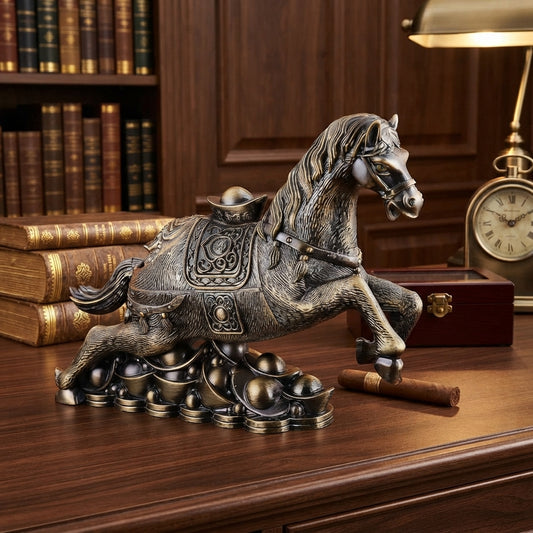 Metallic - Horse Ashtray trendy home