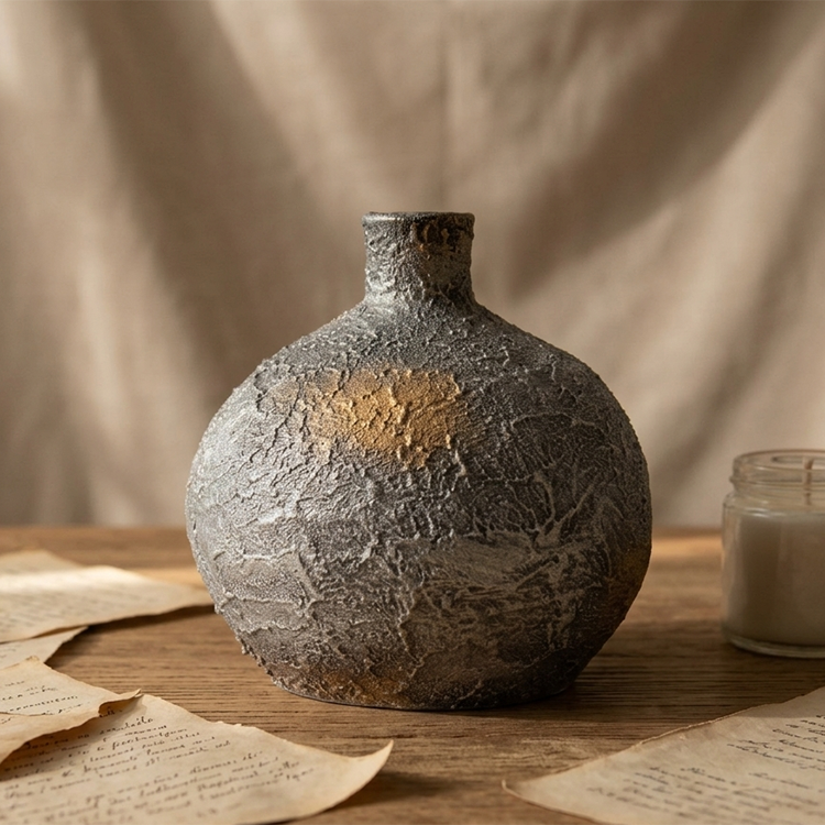 Moon Jar - Graphite Studio Vase