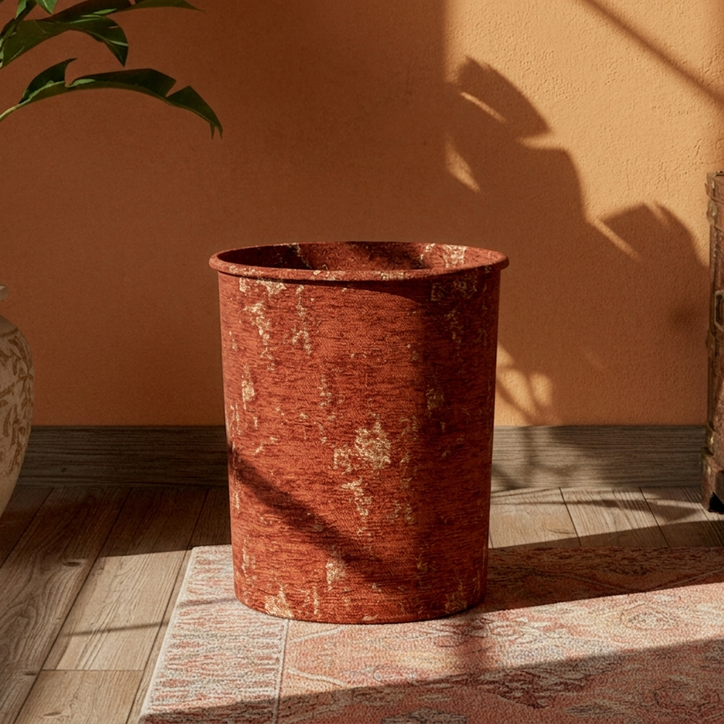 Shanghai Velvet - Rust Dustbin Trendy Home