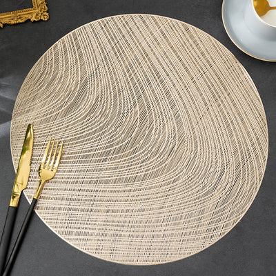 Pvc - Gold Nova Decorative Charger Plate Trendy Home