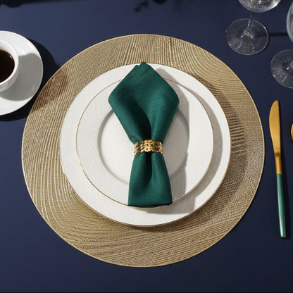 Pvc - Gold Nova Decorative Charger Plate Trendy Home