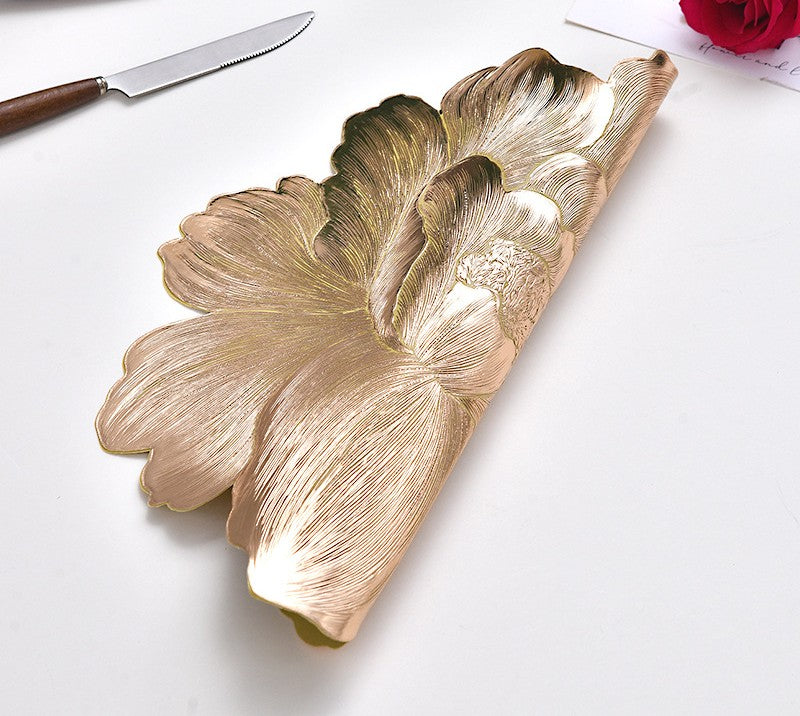 Pvc - Luxury Golden Rose Charger Plate Trendy Home