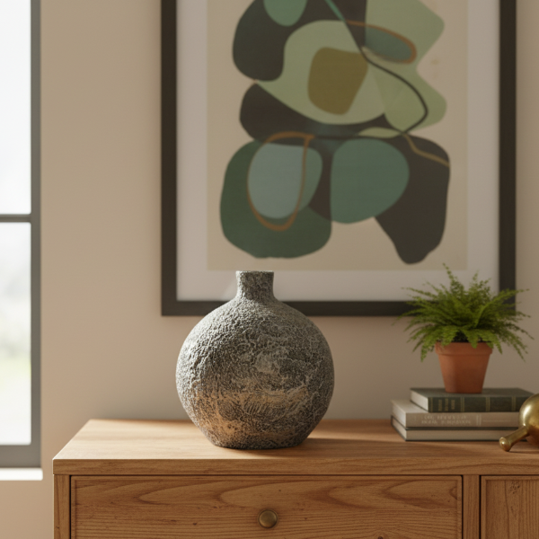 Moon Jar - Graphite Studio Vase Trendy Home