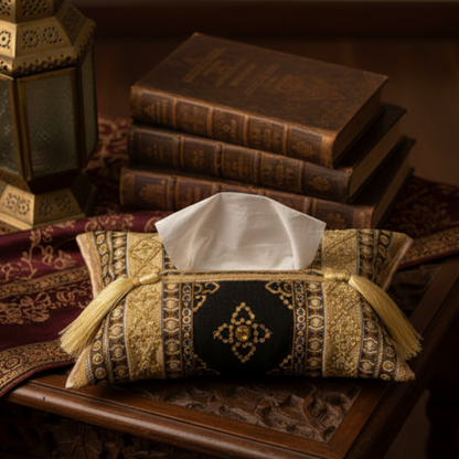 Hand Sequin - Queen Black Tissue Box Trendy Home