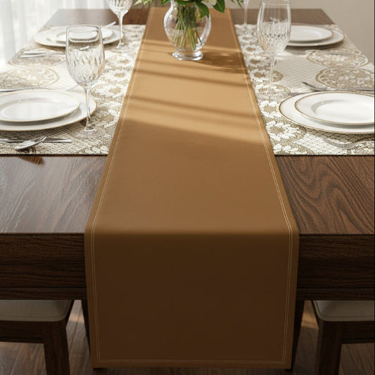 Premium Leather - Brown Table Runner Trendy Home