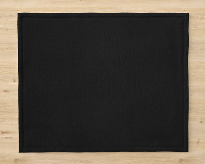 Leather - Black Table Mat Trendy Home