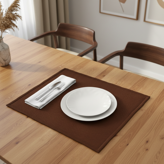 Leather - Burnt Cinnamon Table Mat Trendy Home