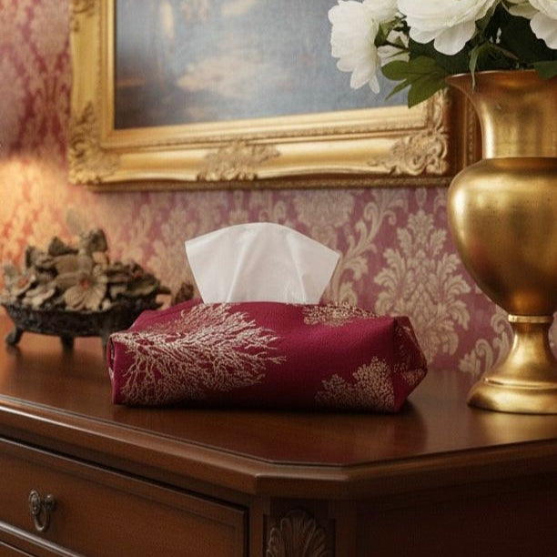 Shanghai - Ruby Tissue Box Trendy Home