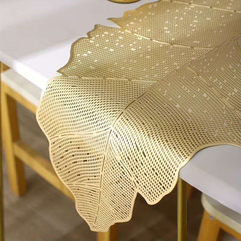 Pvc - Palm Leaf Table Runner Trendy Home