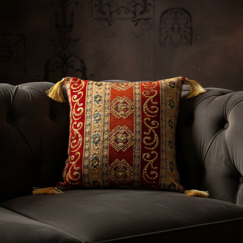 Hand Sequin - Scarlet Cushion Cover Trendy Home