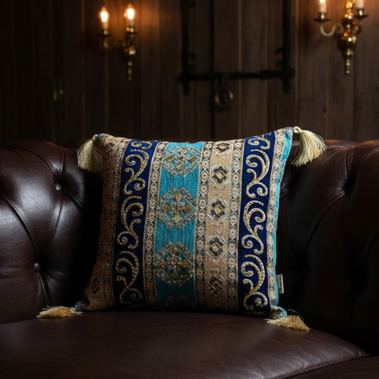 Hand Sequin - Blue Cushion Cover Trendy Home