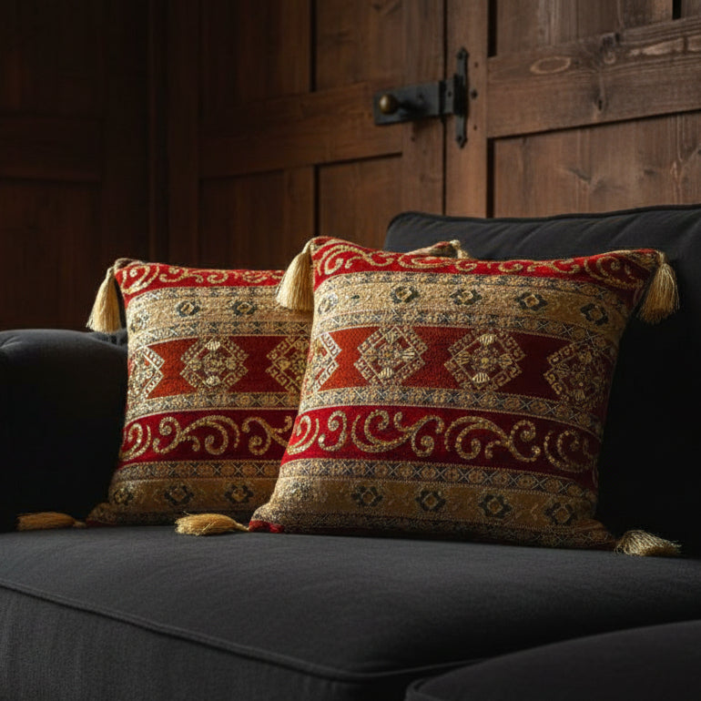 Hand Sequin - Scarlet Cushion Cover Trendy Home