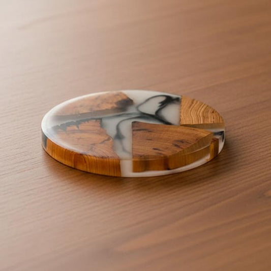 Resin Wood Tea Coaster Trendy Home