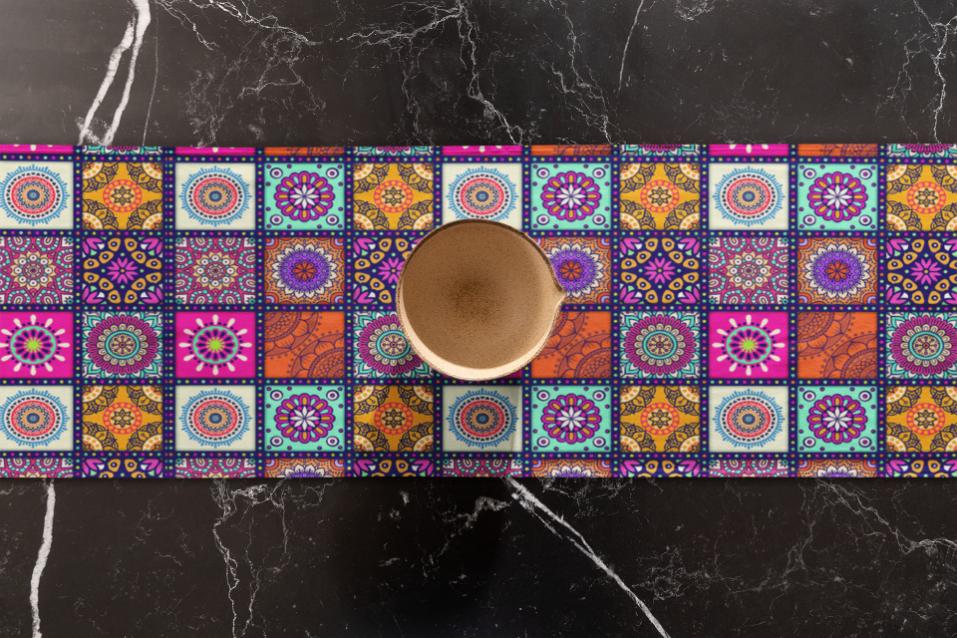 Printed - Prehistoric Table Runner Trendy Home
