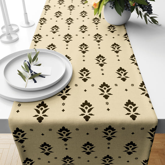 Printed - Beige Aspen Table Runner