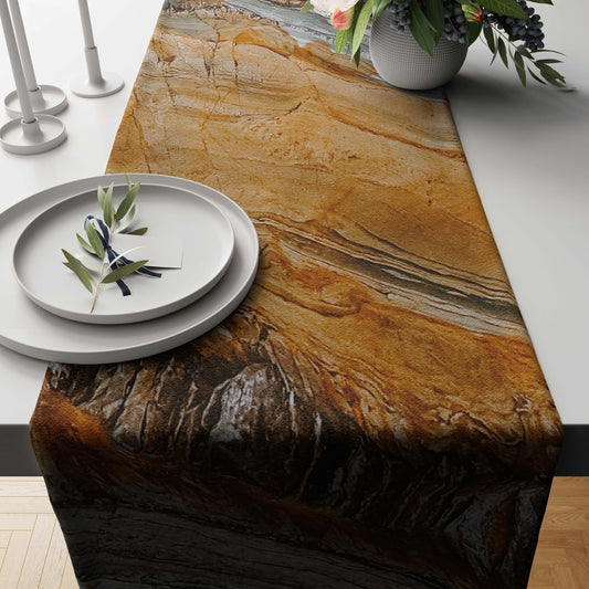 Printed - Earth Jasper Table Runner Trendy Home