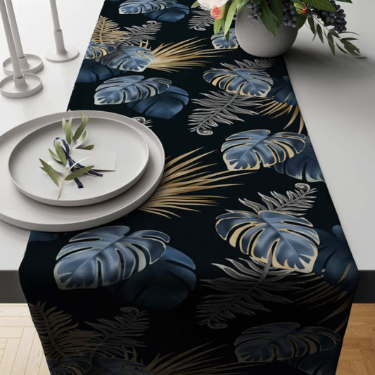 Printed - Moon Leaves Table Runner Trendy Home