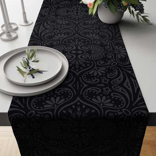 Black Pearls Table Runner Trendy Home
