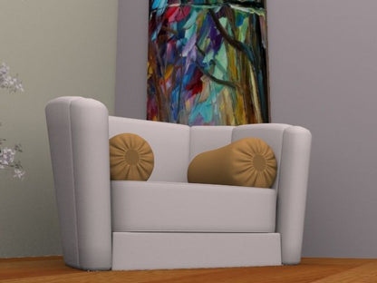 Hand Sequin - Mustard Sofa Round PIllow (pair) Trendy Home